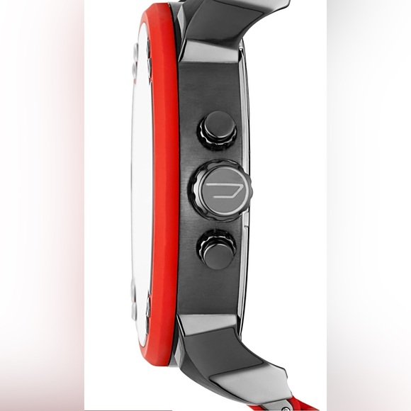 VGUC Diesel men’s Mr. Daddy 2.0 red metal watch DZ7370 - Picture 5 of 8